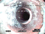 Offset Joint CCTV in sewer pipeline