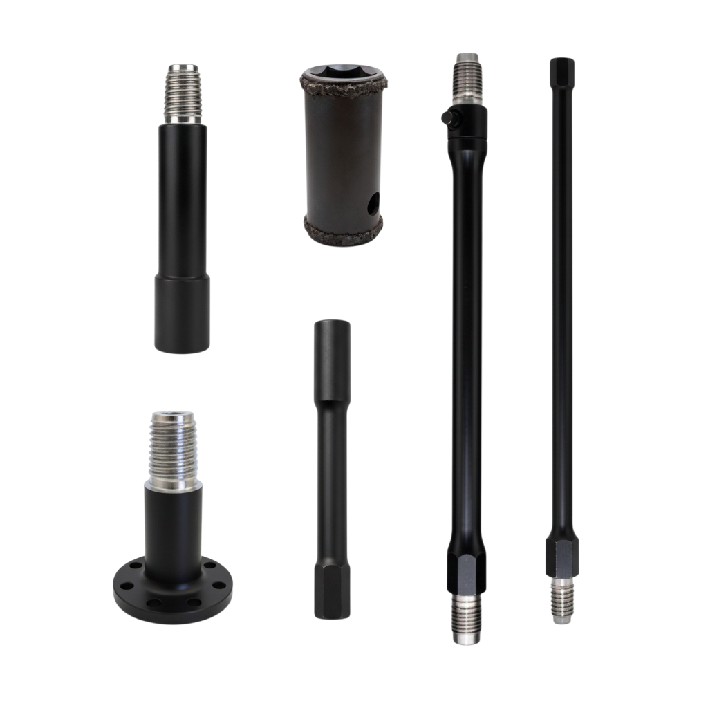 Starter rods, Drive Chucks and collars